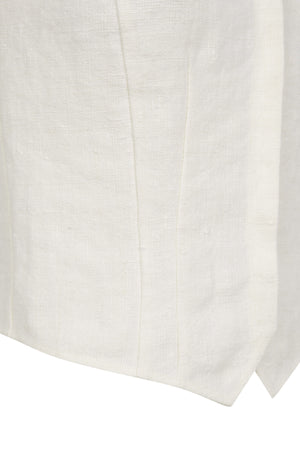 Costa, ivory linen vest