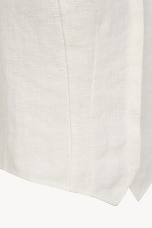 Costa, ivory linen vest