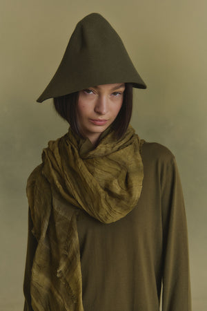 Cuento, maltinto khaki melange foulard