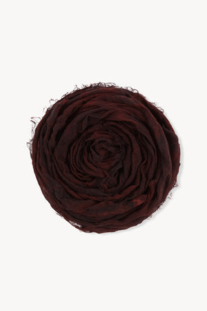 Cuento, foulard maltinto burdeos y azul oscuro