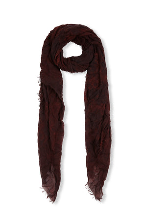 Cuento, burgundy and dark blue foulard