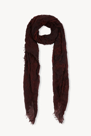 Cuento, foulard maltinto burdeos y azul oscuro