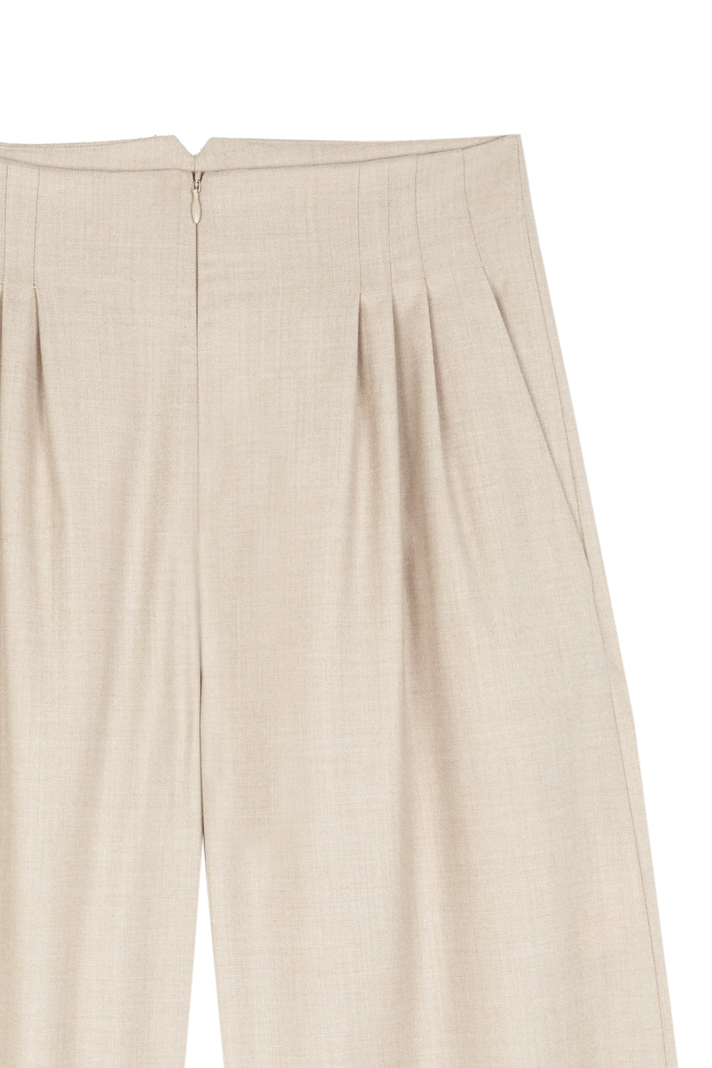 Cuento, beige virgin wool pants