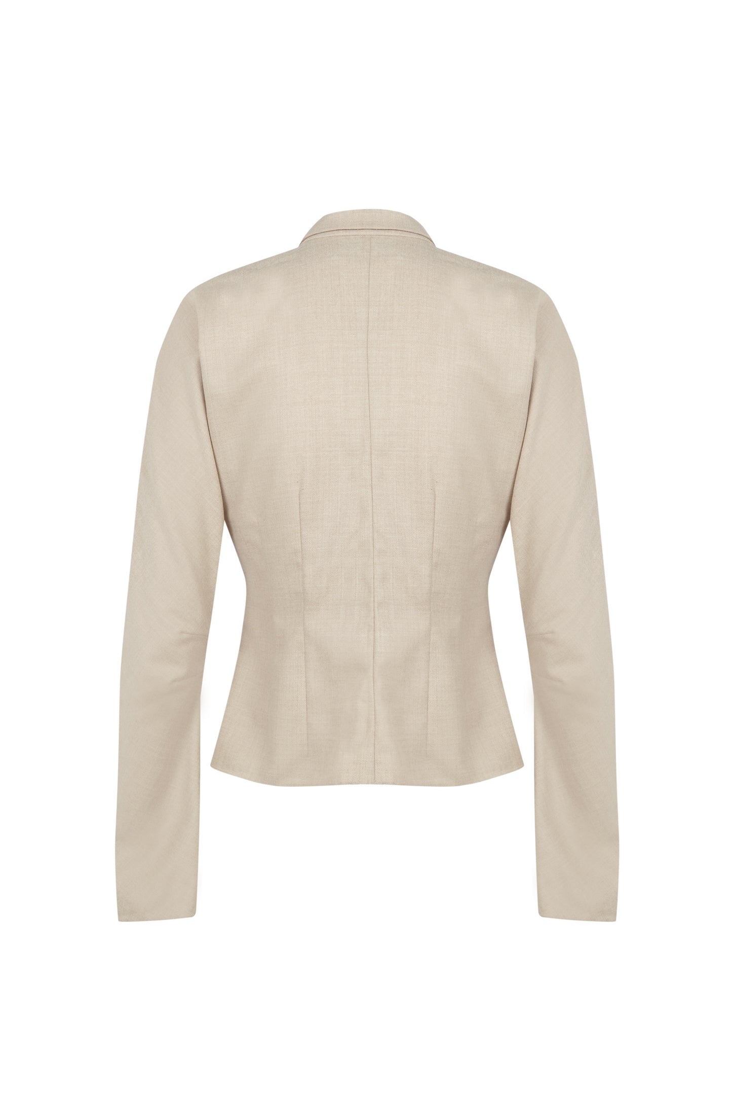 Cuento, beige virgin wool shirt