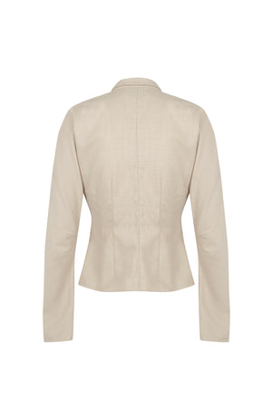 Cuento, beige virgin wool shirt