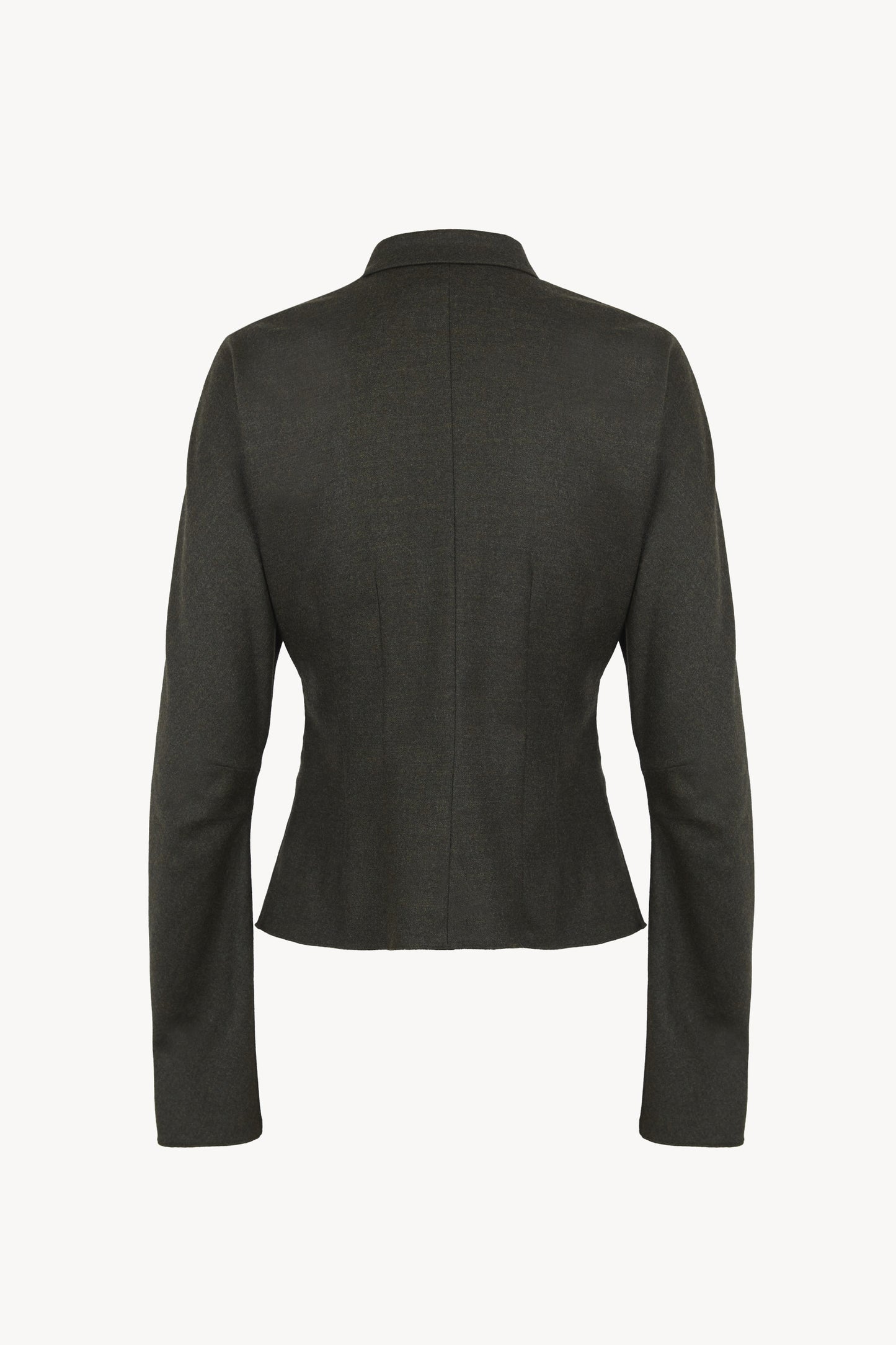 Cuento, dark green virgin wool shirt