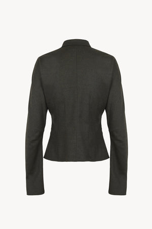 Cuento, dark green virgin wool shirt