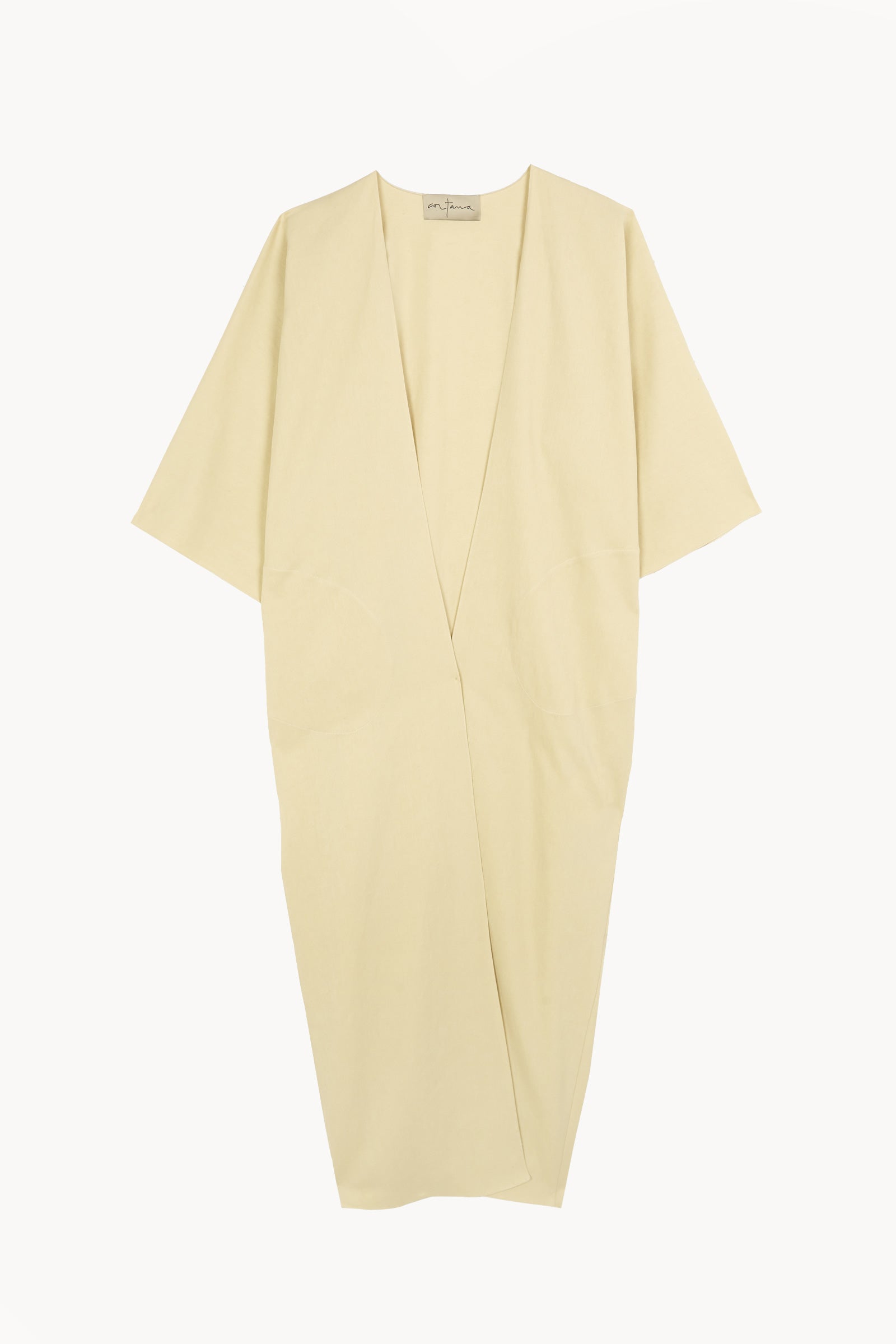 Culta, long oversized sand coat