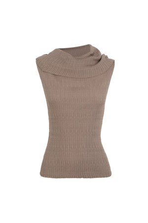 Cypress, smoky mauve knit top