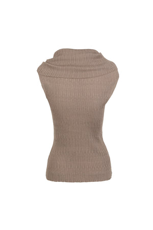 Cypress, smoky mauve knit top