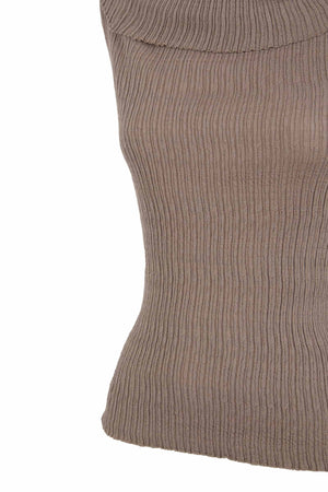 Cypress, smoky mauve knit top