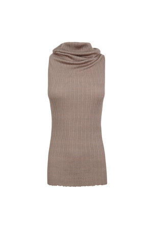 Cypress, smoky mauve knit top