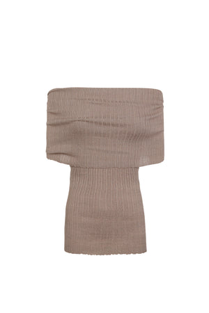 Cypress, smoky mauve knit top