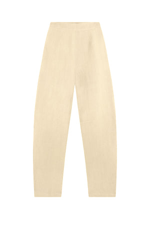 Dakota, vanilla virgin wool and linen pants