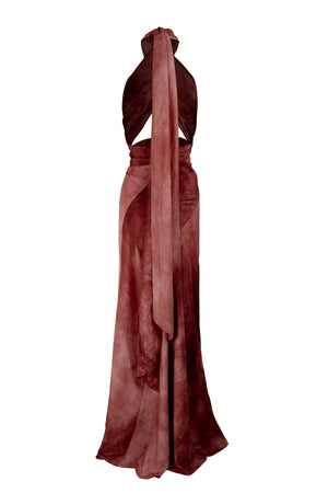 Dali, fade red transformable dress