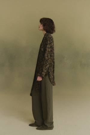 Rider, green melange pants