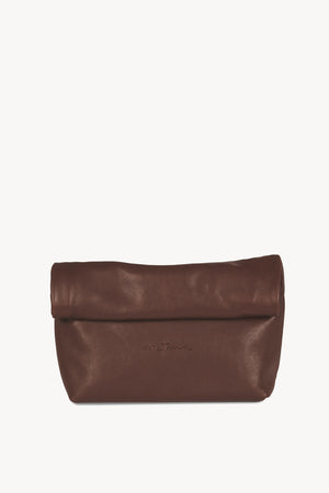 Delhi L, clutch de cuero granate