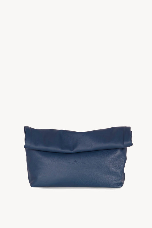 Delhi L, clutch grande en cuero marino