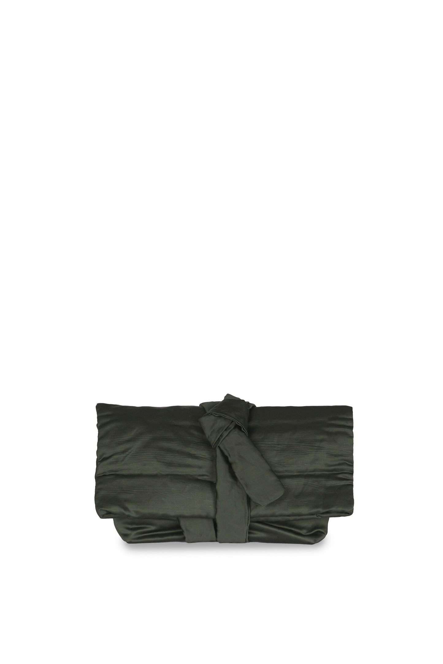 Delhi S, graphite clutch in viscose and linen