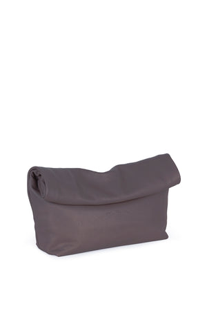 Delhi L, large mink leather clutch