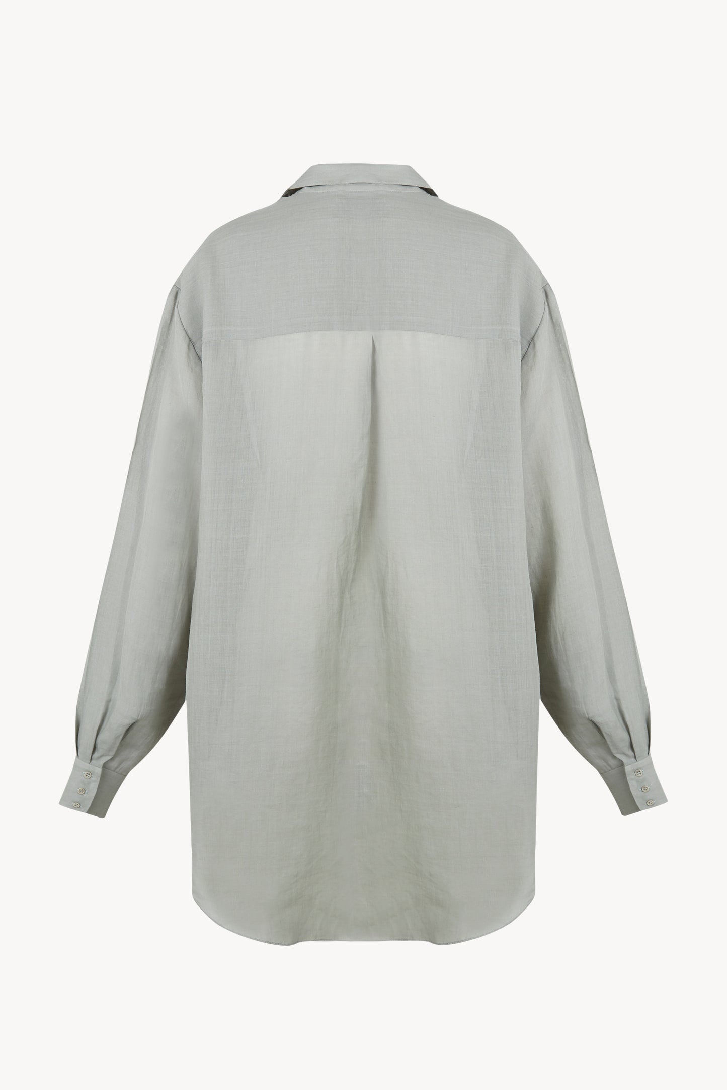 Dennis, camisa oversize de ramio azul cielo