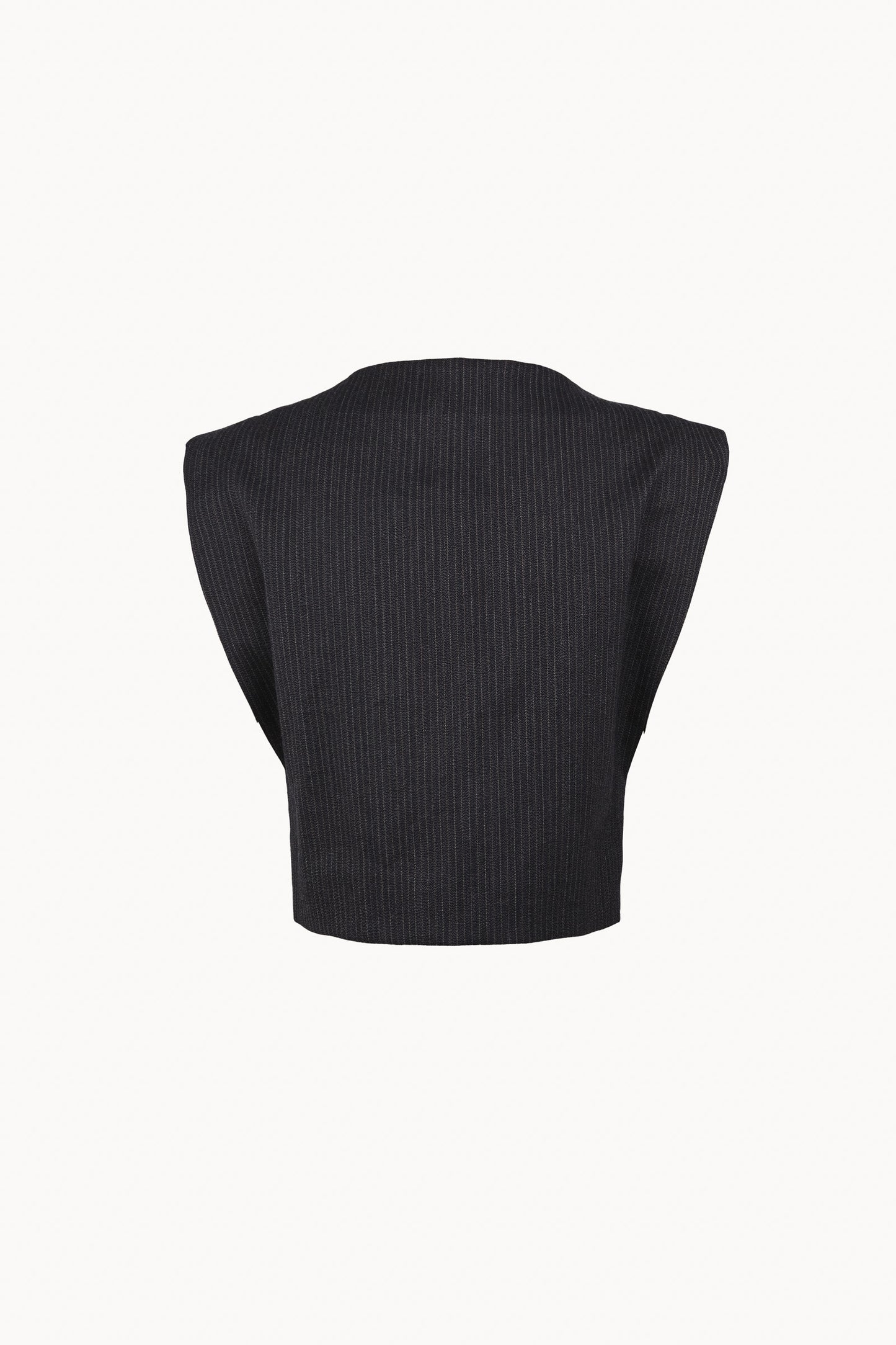 Destino, top a rayas jacquard azul y gris