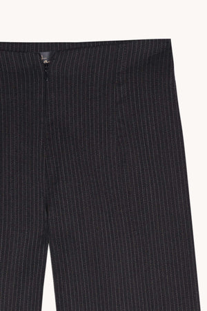 Devenir, pantalon a rayas jacquard azul y gris