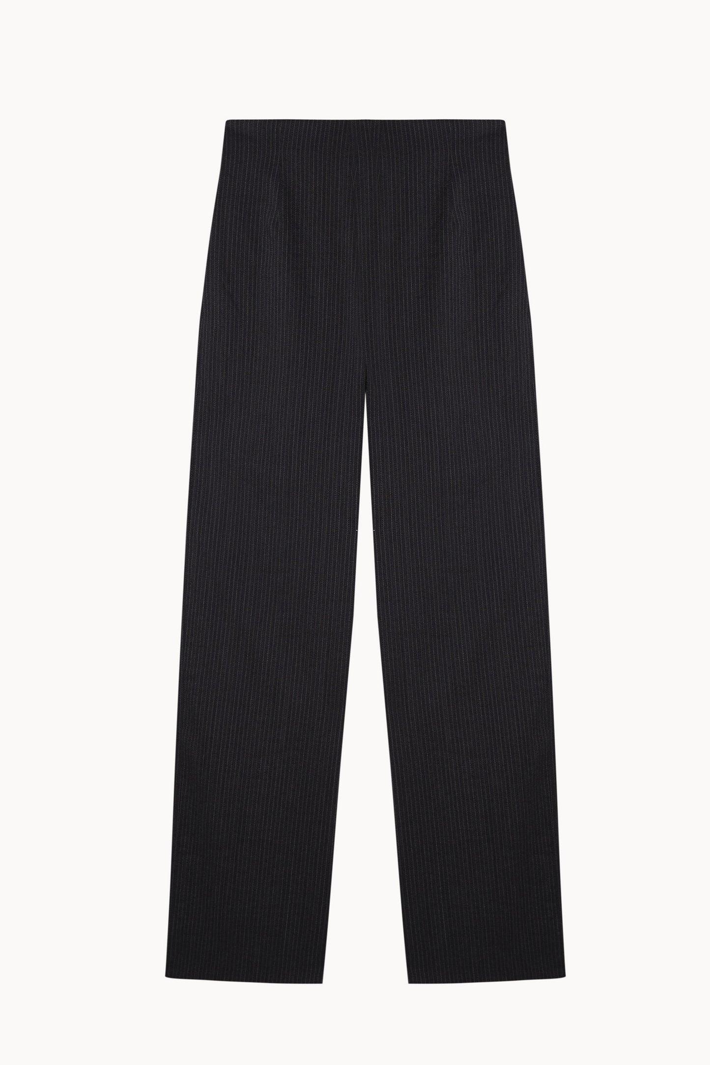 Devenir, pantalon a rayas jacquard azul y gris