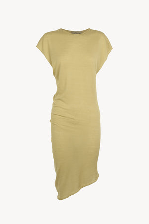 Donia, light khaki knit top