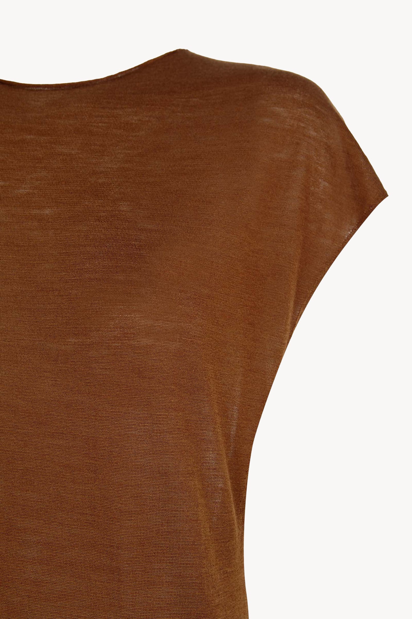 Donia, cinnamon knit top