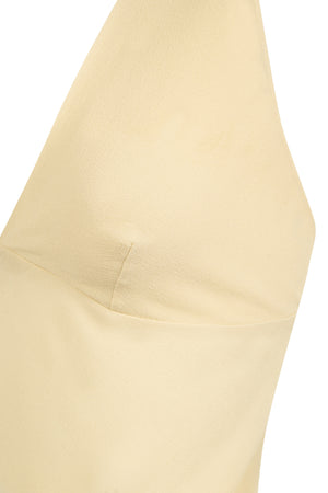 Dora, beige silk georgette top