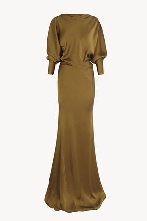 Dorado, vestido largo dorado