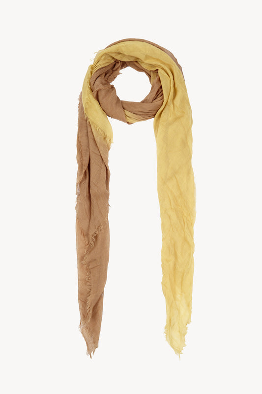 Glow, two-tone nude and honey foulard