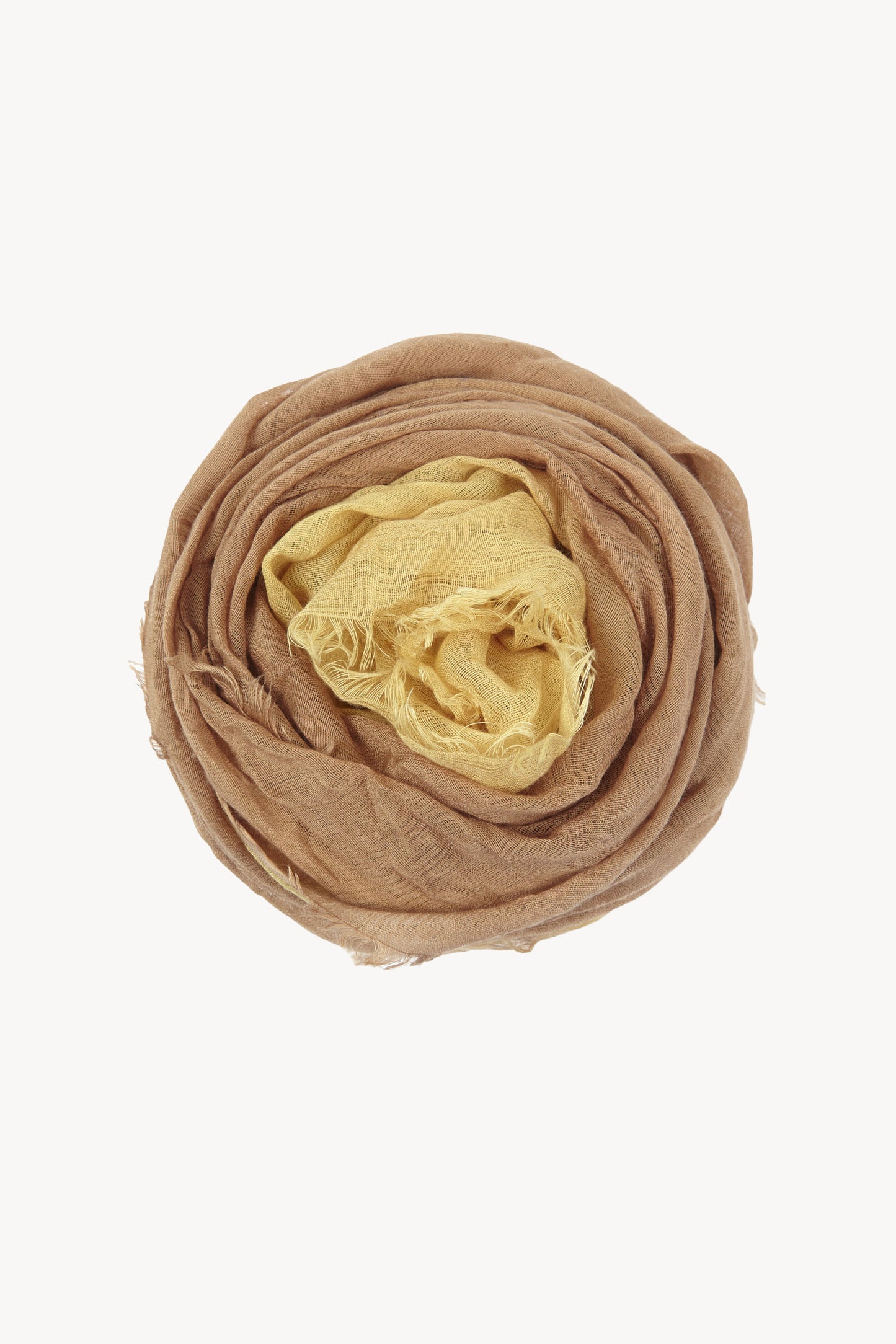 Glow, two-tone nude and honey foulard