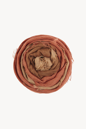 Dream, foulard tricolor rojo lava