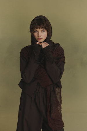 Dream, tricolor mahogany foulard