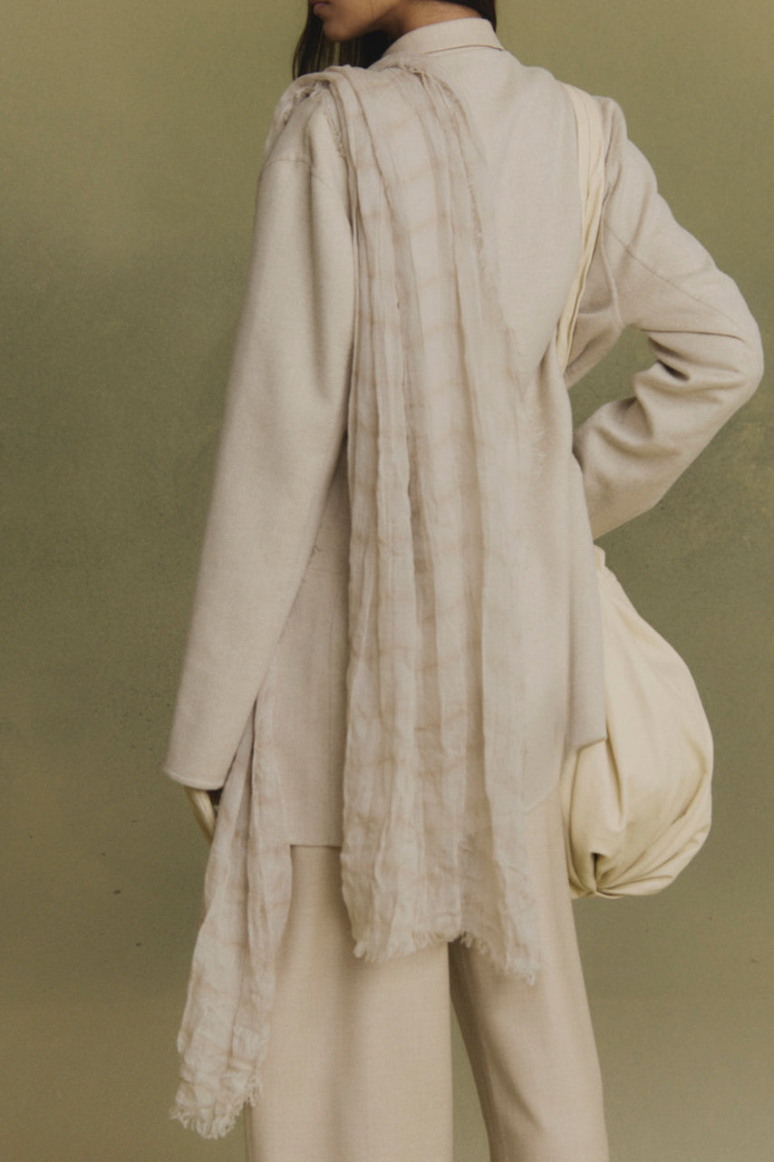 Eclipse, maltinto beige striped foulard