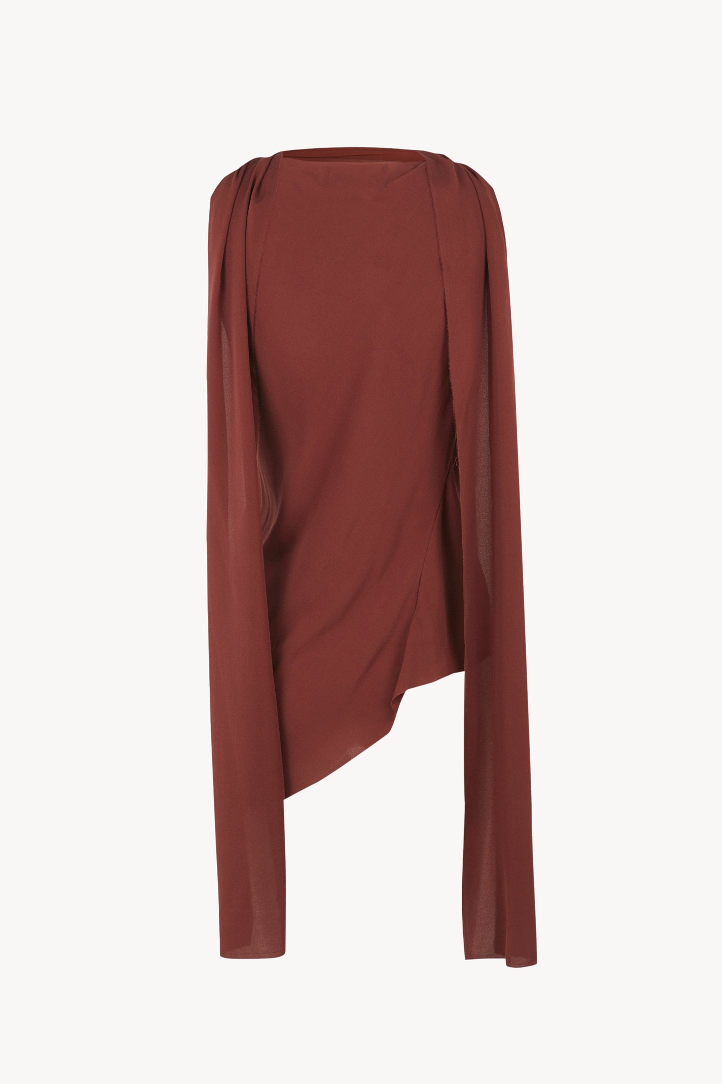 Edda, garnet stretch silk top