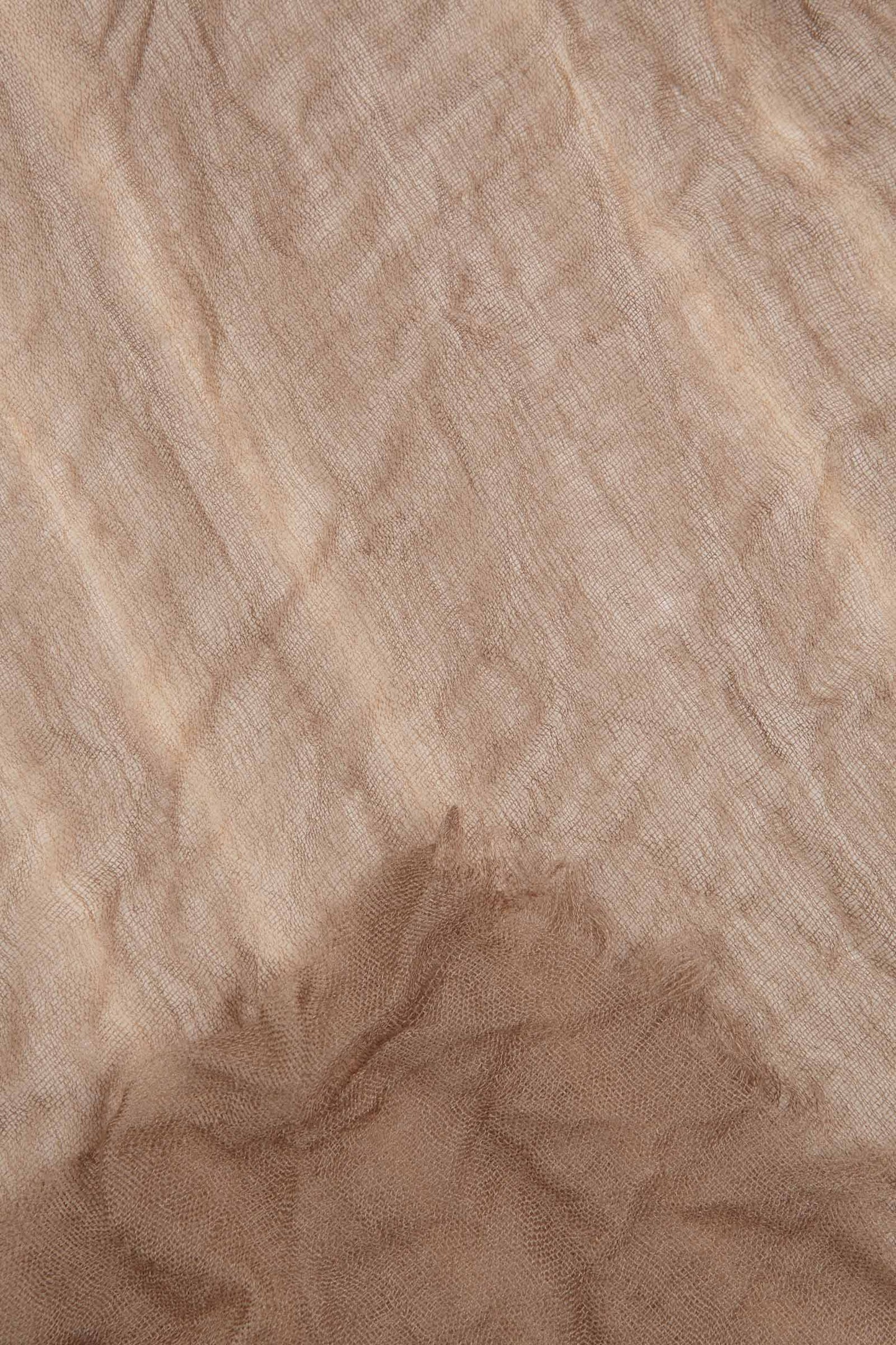 Edith, foulard a rayas marron