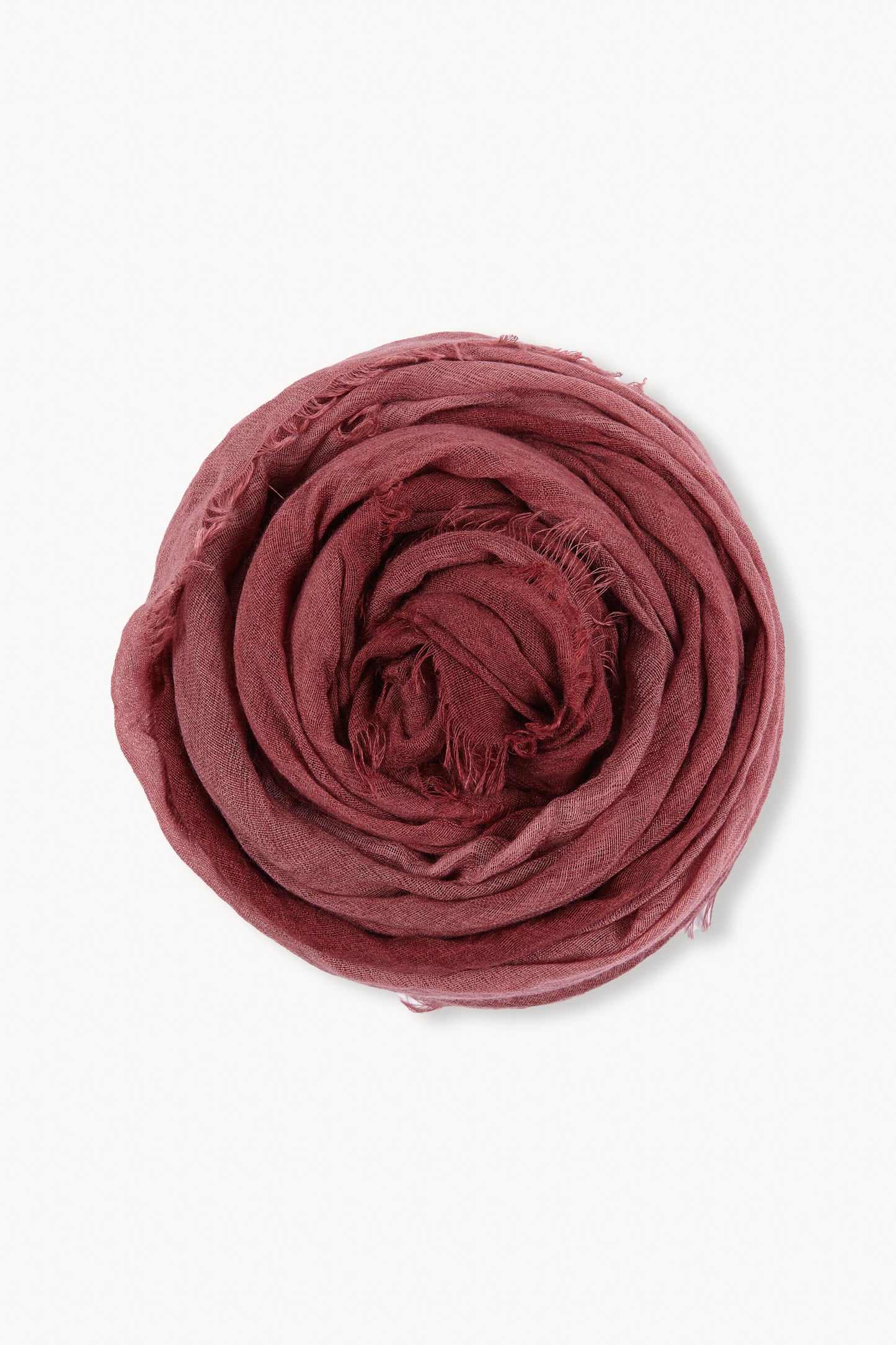 Elara, foulard bicolor rojo carmesi