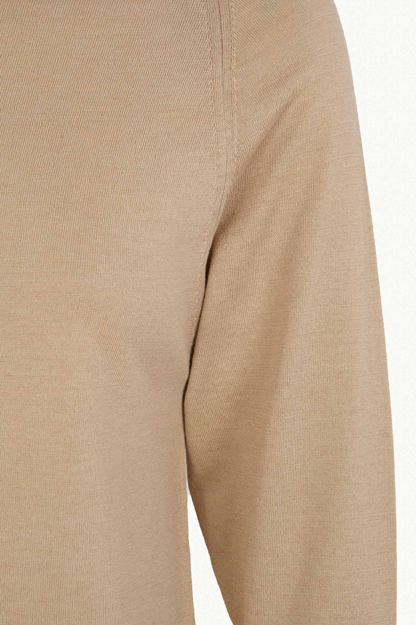 Elaris, dark beige organic cotton and silk sweater