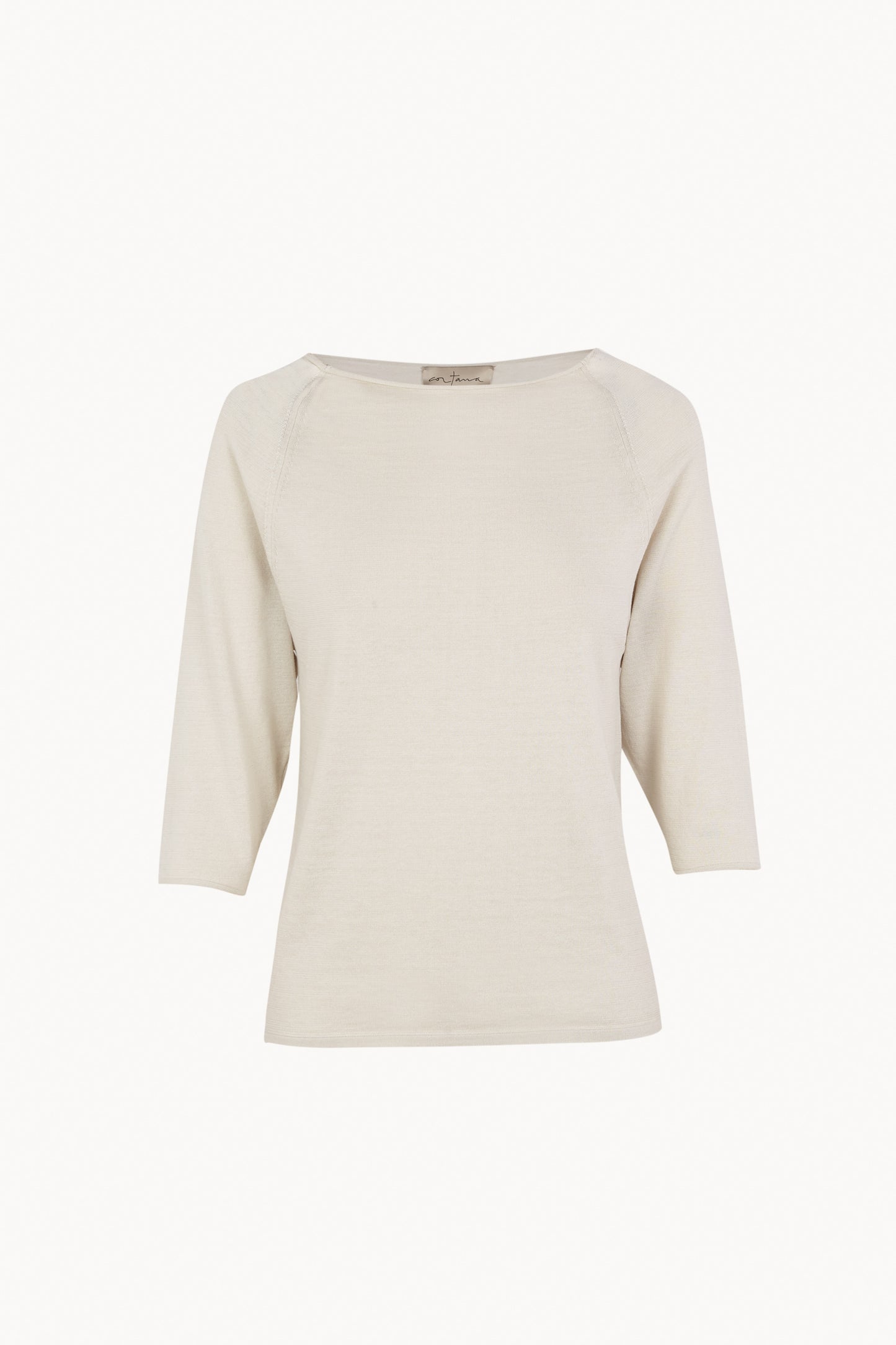 Elaris, off white organic cotton and silk sweater