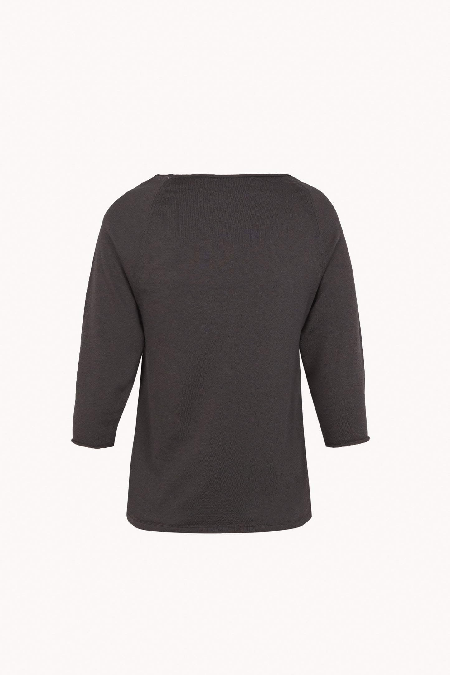 Elaris, jersey entallado de punto de algodon y seda grafito