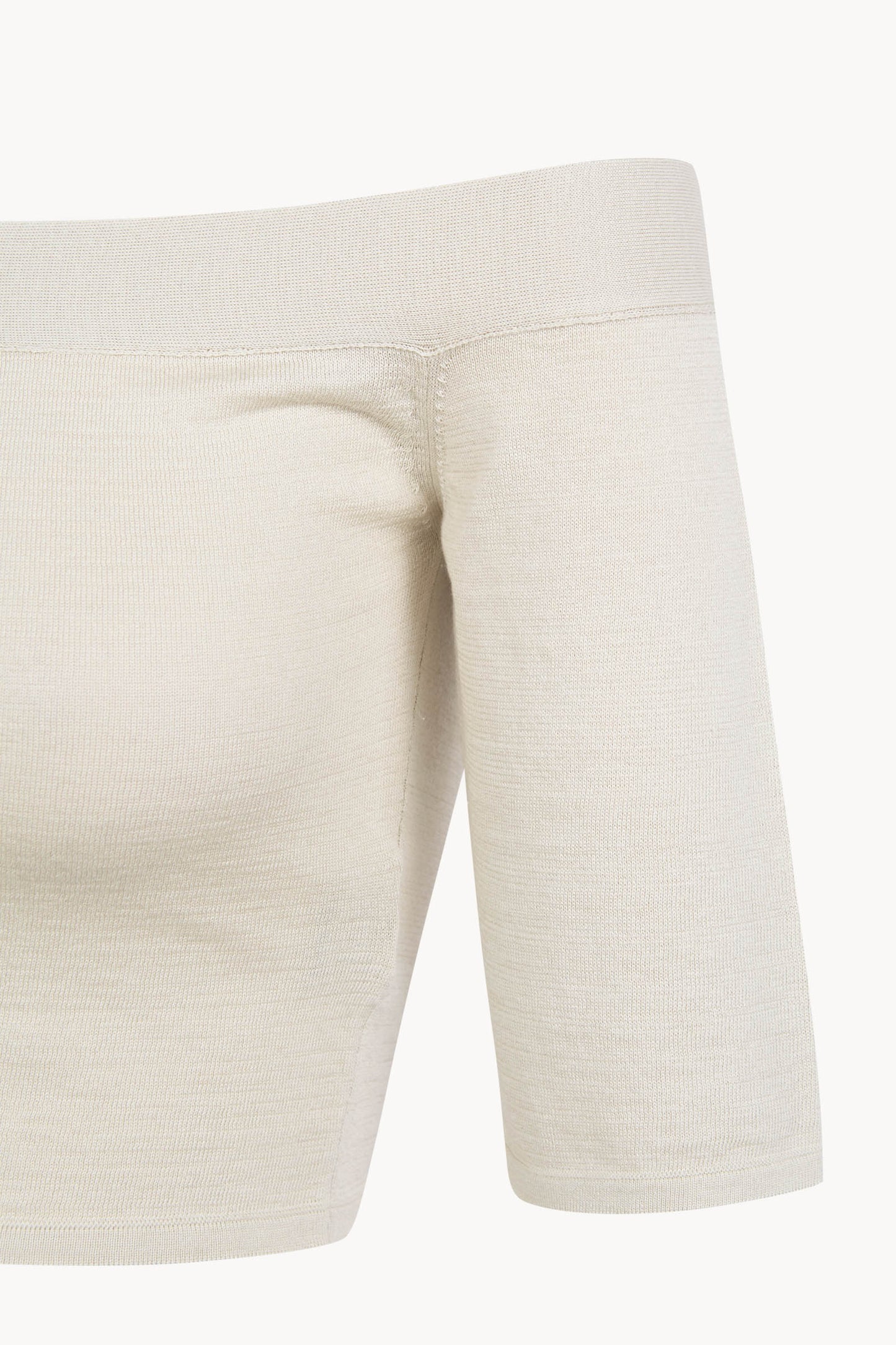 Elaris, top de punto de algodon y seda crudo