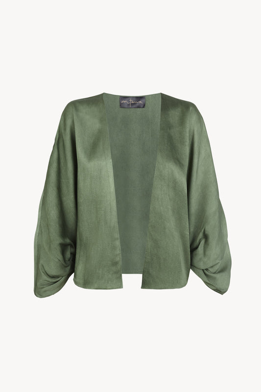 Elea, fade aquamarine short jacket