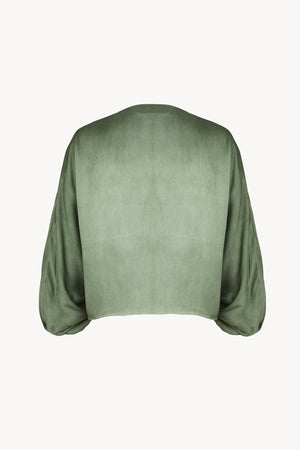 Elea, fade aquamarine short jacket