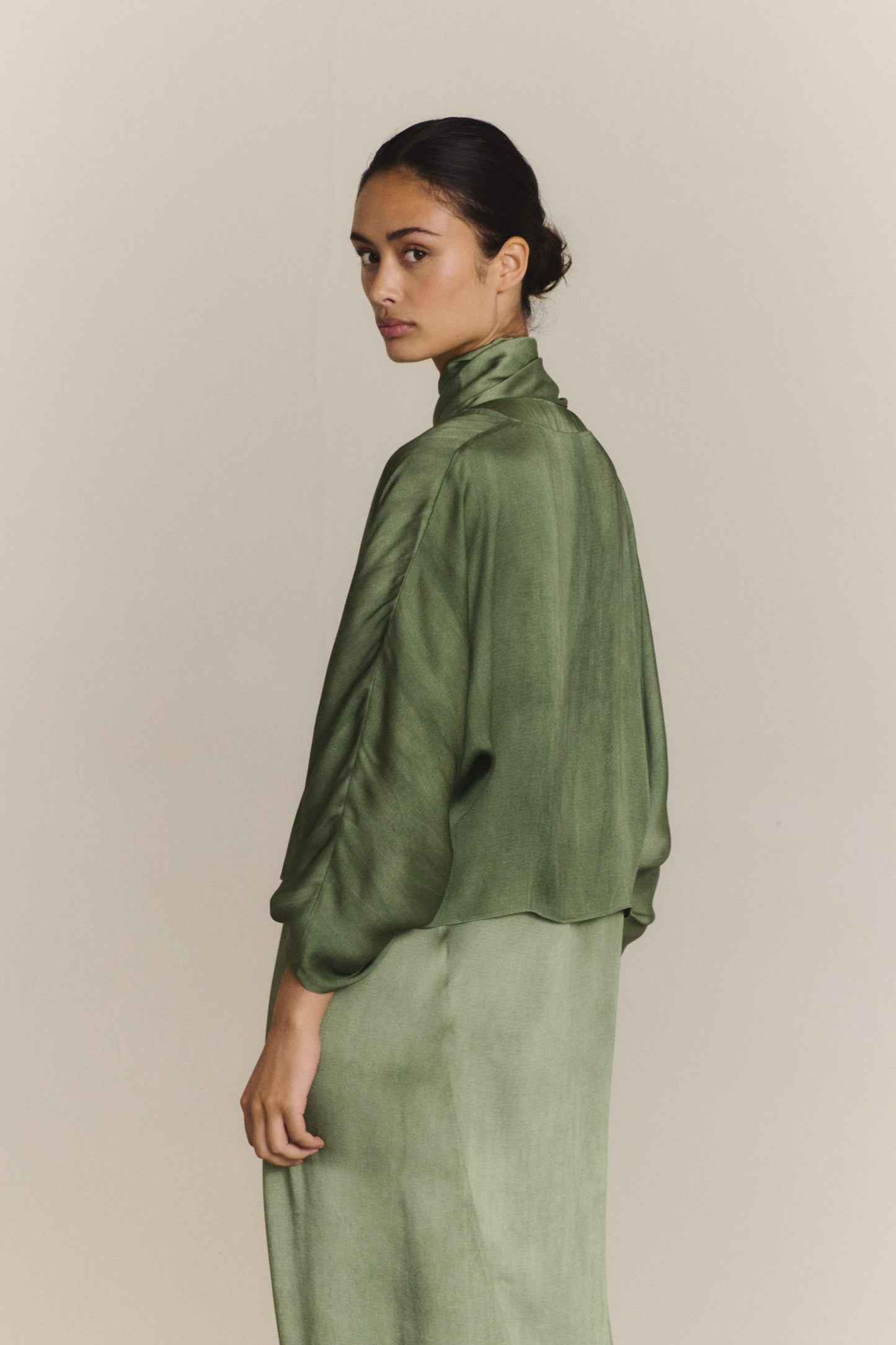 Elea, fade aquamarine short jacket