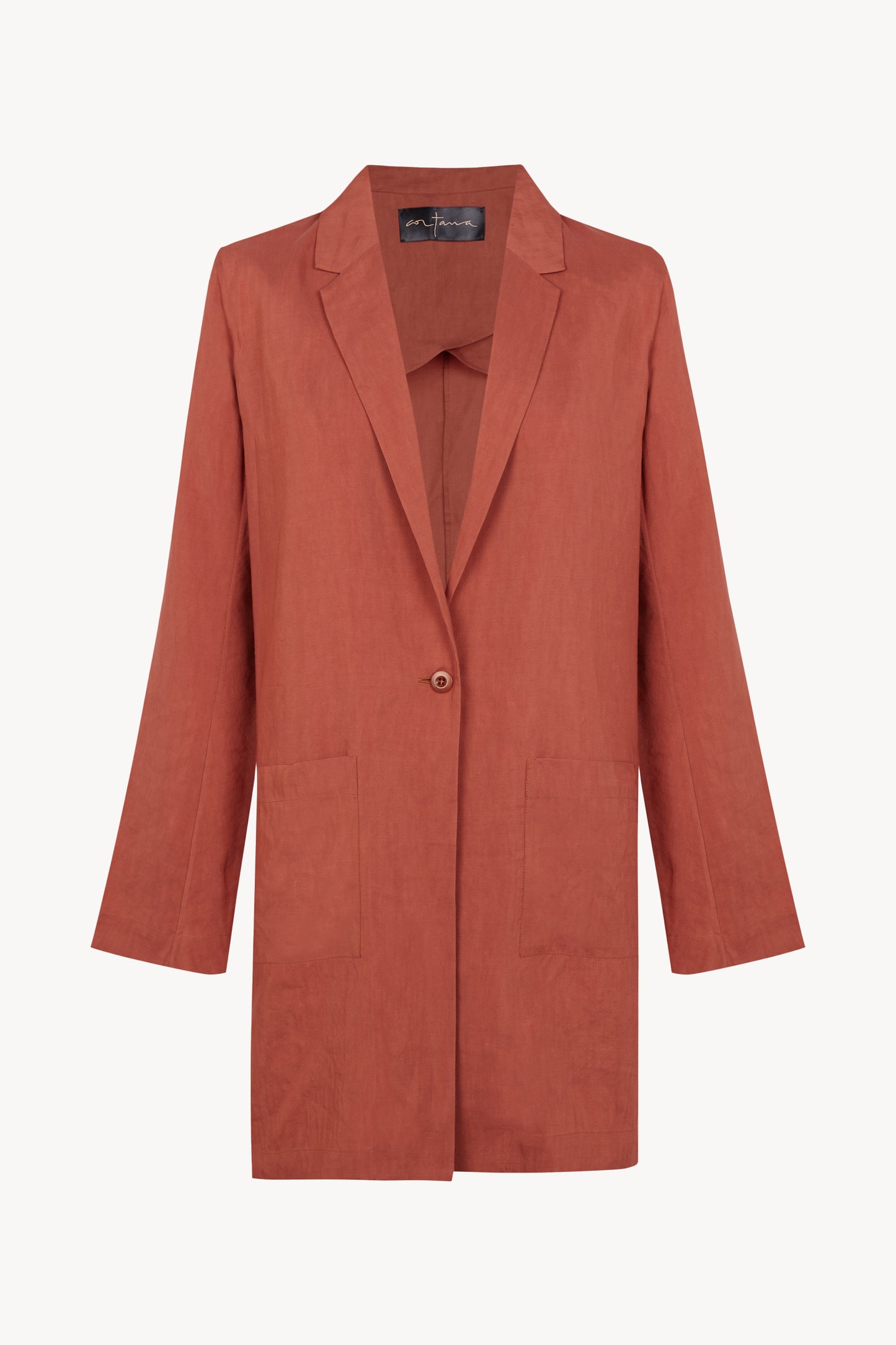 Elena, cayenne oversized jacket