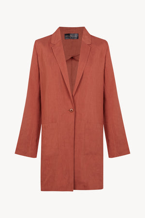 Elena, cayenne oversized jacket