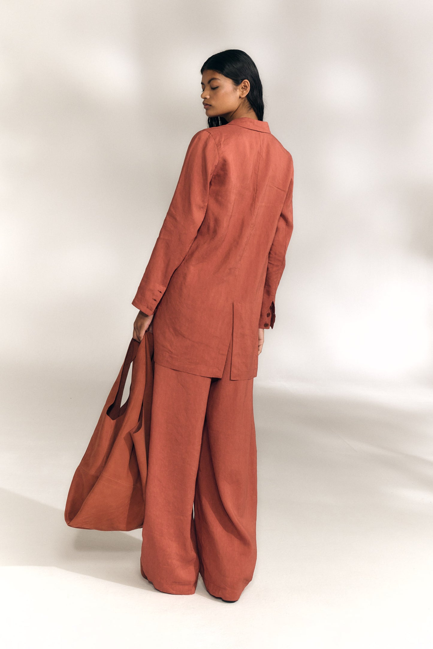 Elena, cayenne oversized jacket